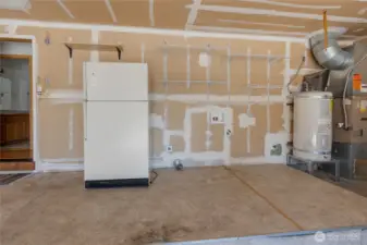 Washer & dryer hookups in garage