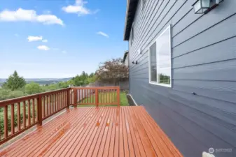 Private Deck on back side of house with exceptional views.