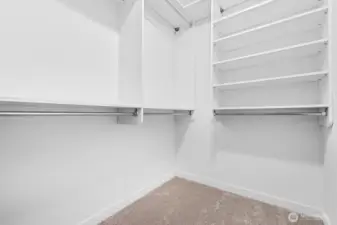 Primary walk-in closet