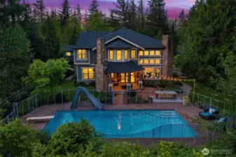 Extraordinary estate on acreage in Snoqualmie.  First time on the market.  One of a kind custom home has meticulous attention to detail and offers the ultimate in privacy.  Enjoy a lifestyle of casual luxury, built for modern living in a part of Snoqualmie that you never knew existed.