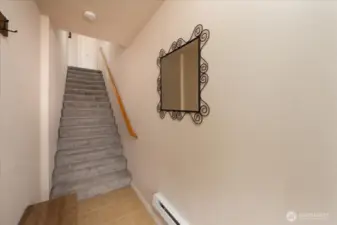 Welcome home!  Tandem private garage is just to the left.