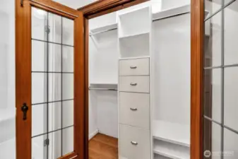 Efficient closet built-ins.