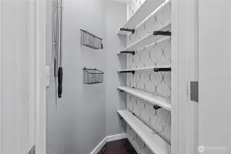 Walk-in kitchen pantry