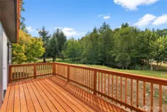 Back deck off kitchen