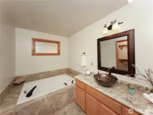 Soaking tub and Vessel Sinks