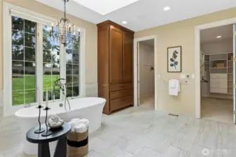 Dual walk in closets.