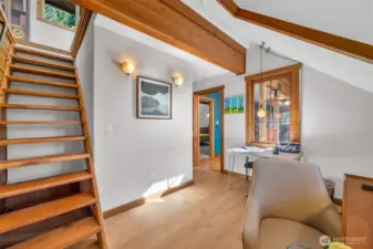 1438 Ann St NE - Upper Office with Stairs to Rooftop Studio and Deck