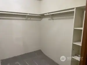 Walk in closet in primary