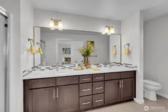 Large on-suite.  A lot of counter space and two sinks.
