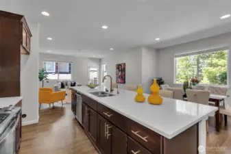 Soft close drawers and excellent visibility throughout the space.
