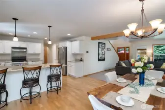 Open space living makes for easy entertaining.