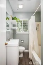 Bathroom with tub-shower