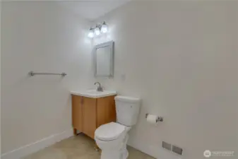 Upstairs half bath