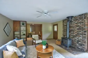 And built-ins carry on the theme from other rooms in the home.