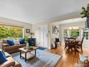 Living and dining with plenty of room for friends and family events