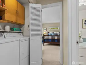 Laundry right off the hallway!