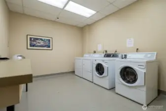 Communal laundry. Unit is equipped for washer/dryer.