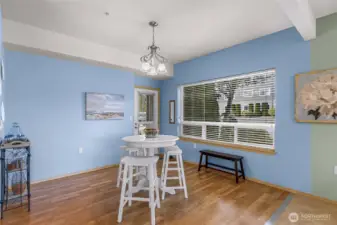 Check out the size of those windows!  The bottom portion opens - perfect for those summer breezes.