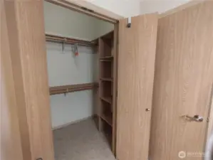 Check out the walk-in closet!