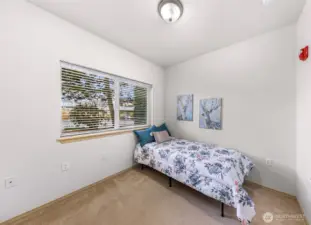 3rd Bedroom with full closet.  Could be used as a bedroom, office, or hobby room.