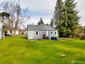 Rear of home viewed from alley.