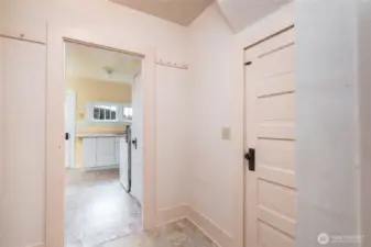 Hallway looking back towards kitchen.