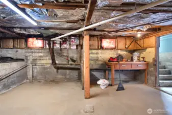 Basement does have separate access. Could possibly get creative with additional living space