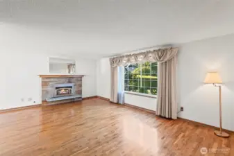 Fireplace in living room