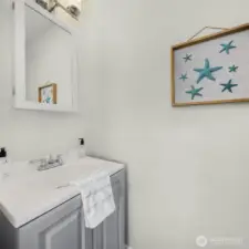 First floor powder room