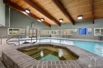 hot tub located in the clubhouse