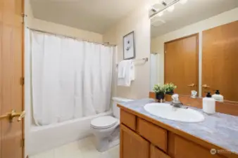 Upper level guest bath