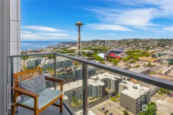 Model Home. Views of the Space Needle, Olympic Mountains and the Sound await your adoring gaze through these oversized windows!