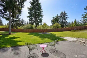 Patio just off living room