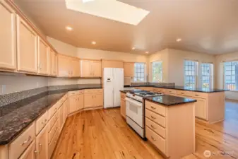 Plenty of cabinets and storage.