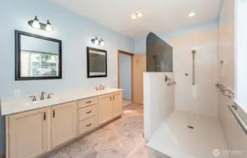 ADA compliant shower.