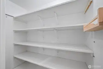 generous walk-in pantry