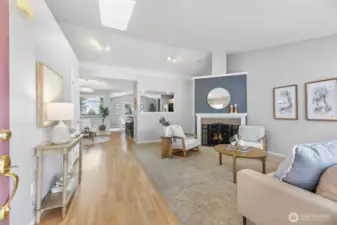 Vaulted Ceilings w/ Skylights