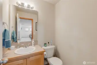 The main level half bathroom.
