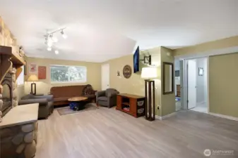 Fantastic family room with gas fireplace