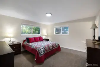 Primary bedroom with attached bath