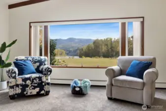 View of river from living room
