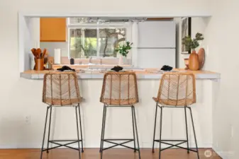 charming breakfast bar