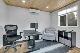 Features mini-split w/heat and A/C