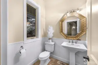 Main floor powder room