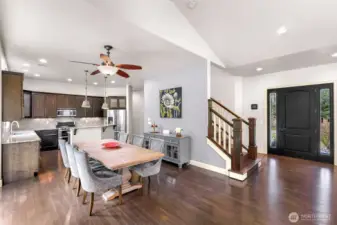 Dining area looking toward kitchen