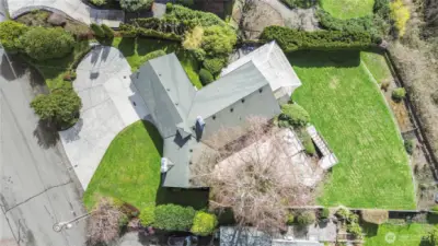 Looking down to see just how large this lot is...