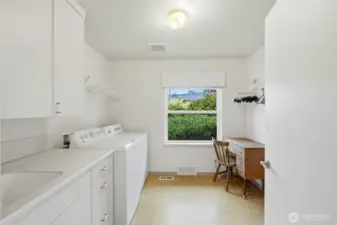 Large utility room on main level.