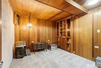 Unique extra finished room in the basement (to the right at the base of the stairs).