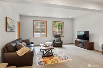 Spacious family room