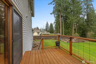 Deck off the kitchen